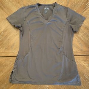 Allure by White Cross Women's V-Neck Stretch Side Solid Scrub Top